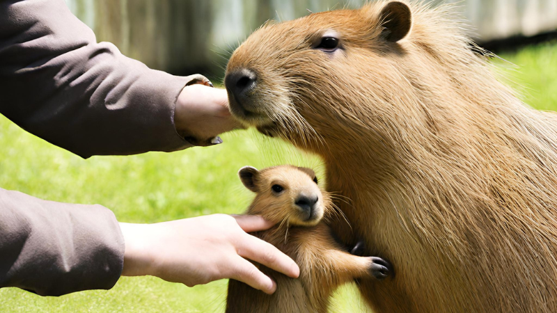 I touch Capybara photo 1